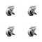 Service Caster 2 Inch Thermoplastic Wheel Top Plate Caster Set with Brakes SCC, 4PK SCC-05S210-TPRS-SLB-4 - alternate 1